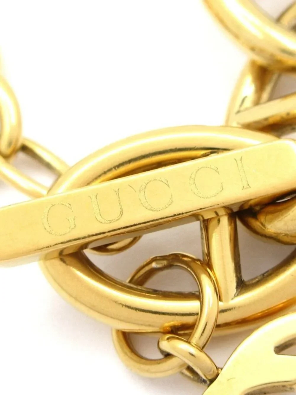 GUCCI Interlocking G Gold Hardware Bracelet - Picture 4 of 4